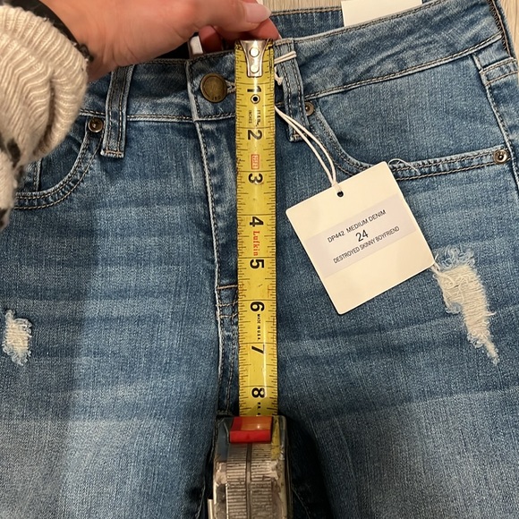 JBD Distressed Boyfriend Skinny Jeans - Picture 8 of 9